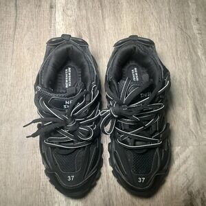 Women's Track Total Black Trainers Sneakers